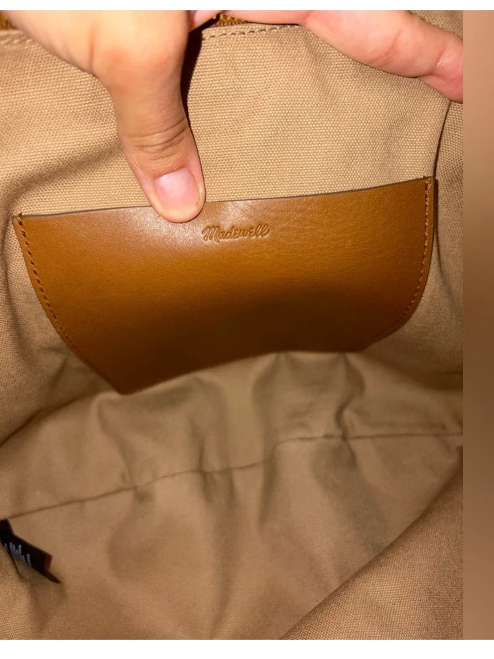 NWOT Madewell The Essential Curve Hobo Bag in Cognac Suede